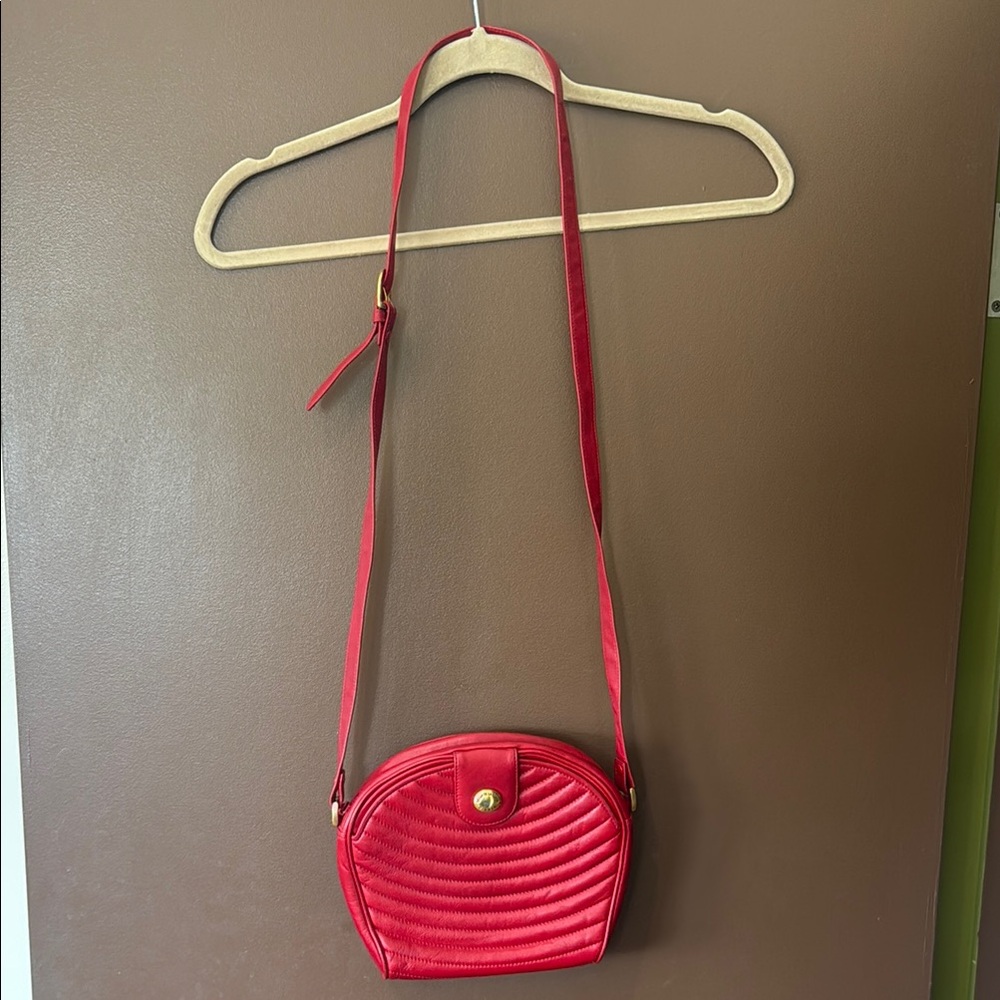 Oscar De La Renta Studio Red Leather Small Purse - Picture 2 of 13